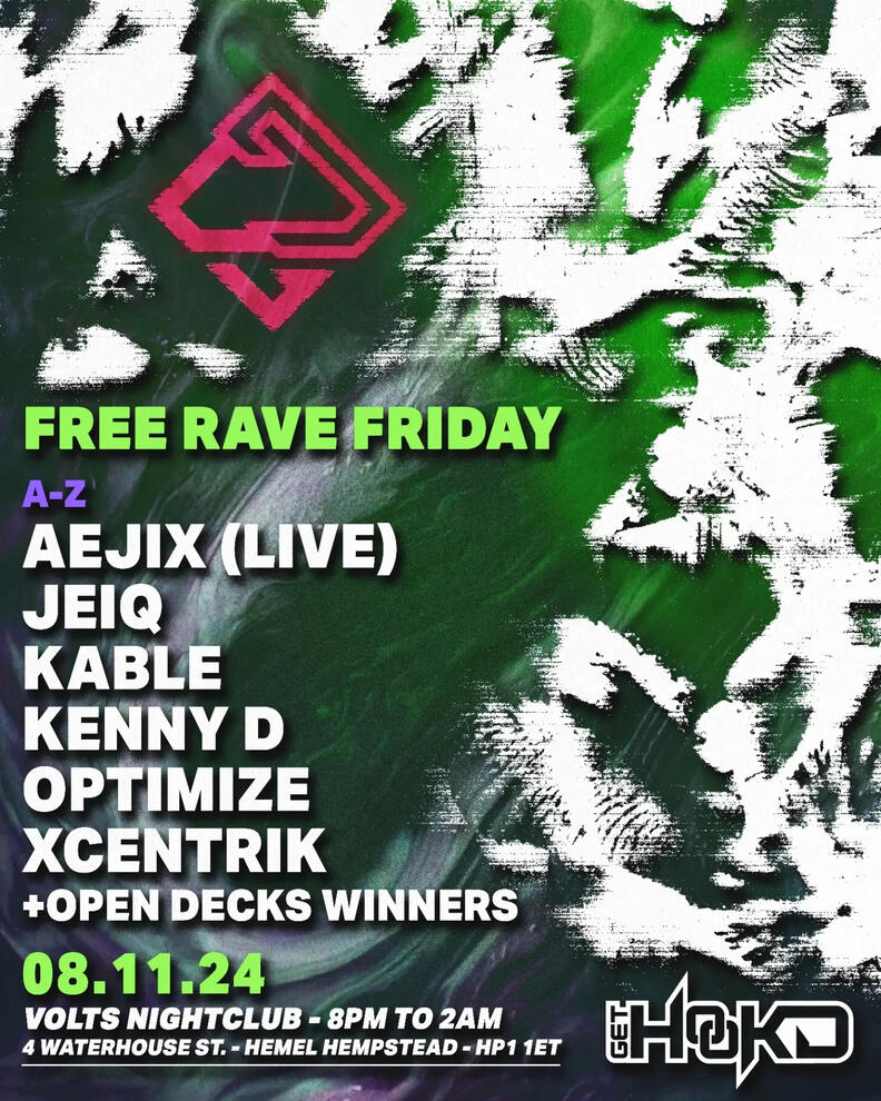 Hook Events Free Rave Friday Hook Events Free Rave Friday
