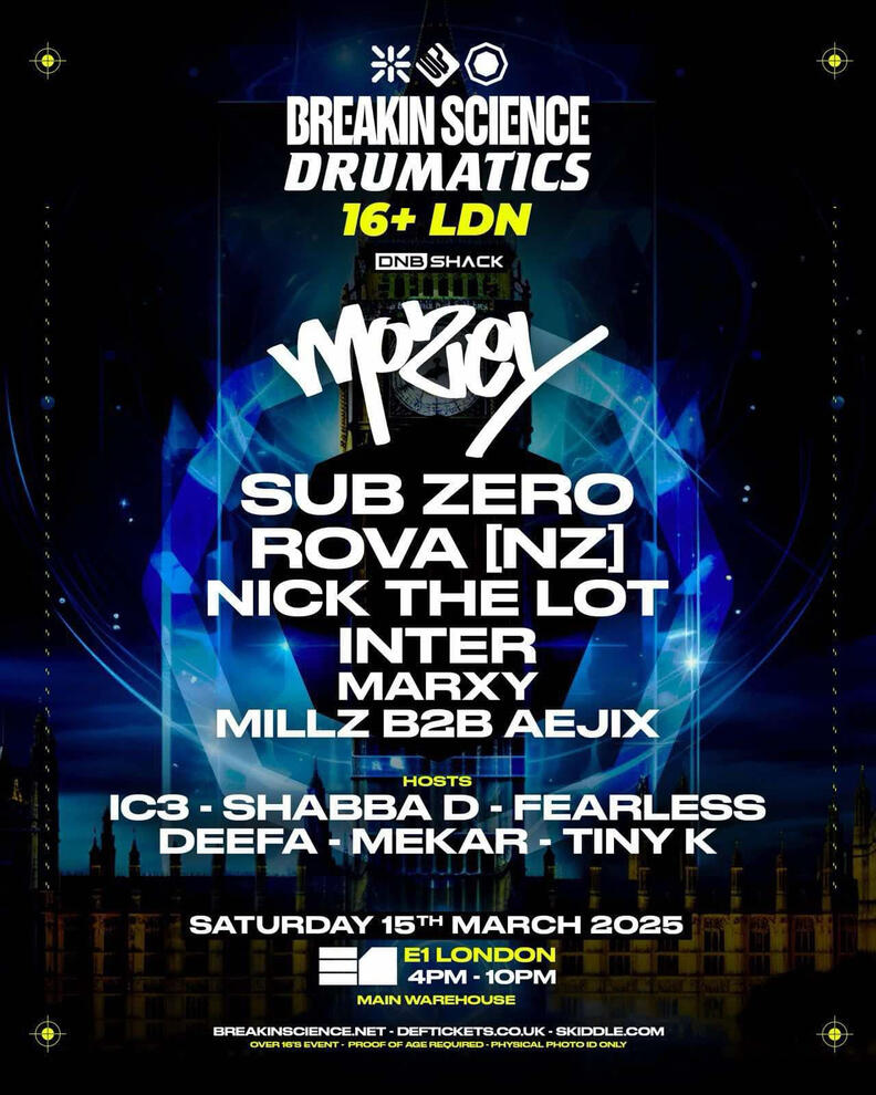 Breakin Science + Drumatics 16+ LDN | Mozey